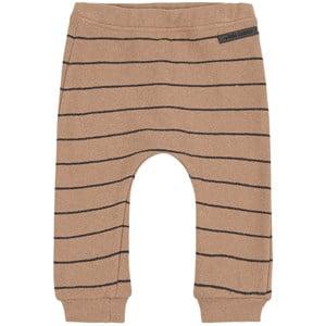 My Little Cozmo Striped Baby Trousers Camel - Bottoms - 18 months - Beige - Junge