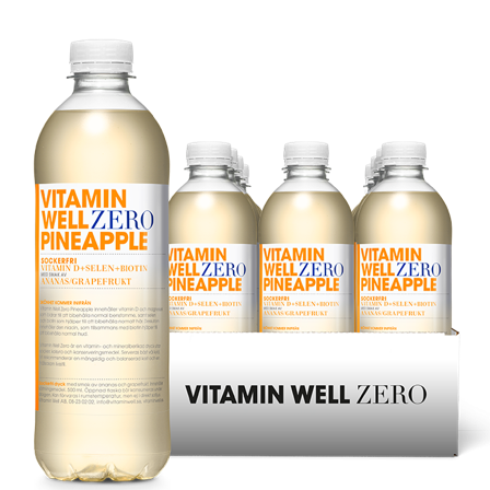 12 x Vitamin Well Zero Vitamin juoma 500 ml