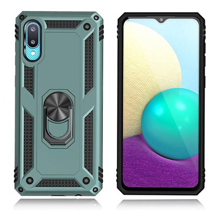 Bofink Combat Samsung Galaxy M02 / A02 Suojakotelo - Mustanvihreä