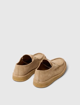 Selected Slhchristian Suede Wedge Moc-Toe Shoe - Beige - 40