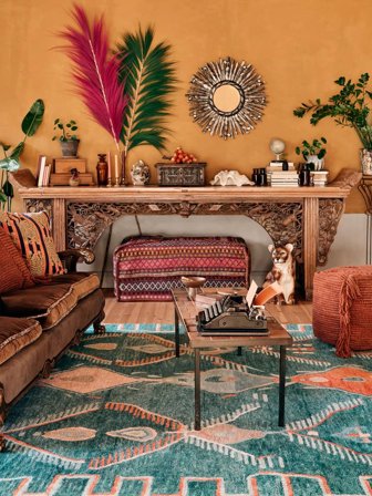 Sprinkle 250X350 Grand Vert/Multicolore Abstrait Tapis De Laine