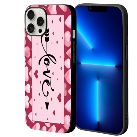 Underbart iPhone 12 Pro Max Skal, Silikon iPhone 16 Pro Max Skal för 17 16 14 15 Pro 13 12 11 X XR 8 7 6 Plus Alla hjärtans dag Skal