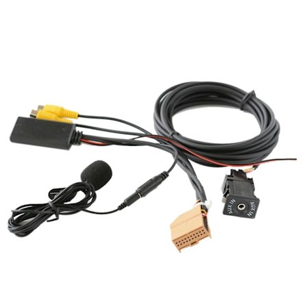 12v Mmi 2g Bil Bluetooth Aux Kabel Adapter Musikk Lyd Mikrofon For Q7 A6 A8 2006-2008 J523