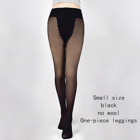 Strumpbyxor Storlek Plus Step-on Feet Leggings SVART 45-80KGONE