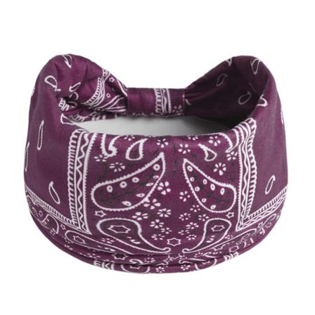 Boho Knot Turbans Yoga Elastic Head Wrap Printed Pannband