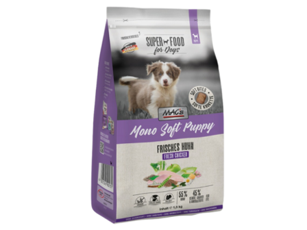Mac's Mono Soft, Kylling 1,5kg - Softfôr til Valp