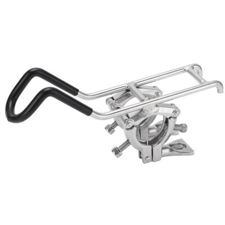 HURRISE Fiskspöhållare i rostfritt stål Båt fiskespöhållare Justerbar dubbelklämma Spöhållare i rostfritt stål