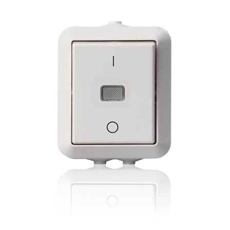 ABB 1062SW Strømbryter IP44 2 poler, Strømbrytere & vegguttak