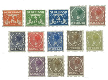 Holland 1926-1927 - Roltandingzegels NVPH R19-R31 - Postfrisk
