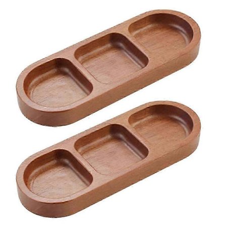 Massivt Trä Rektangulär Bricka Kryddbricka Frukostmat Sushi Bröd Dessert Sås Bricka Kök Middag Kryddbricka B