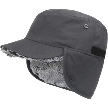 Lue - Vinterlue - Vinterlue for menn - Vinterlue med øreklaffer - med brem - med øreklaffer - Skilue