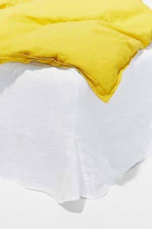 Pastill - Viola sengekappe i fransk hør højde 60 cm - Hvid - Sengekapper - 180X200 - Fra Homeroom