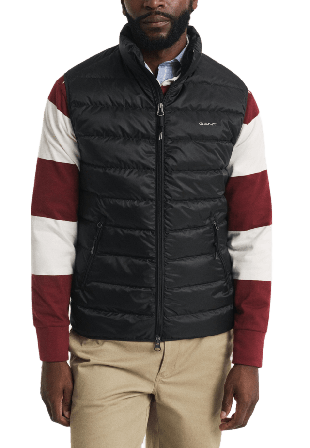 GANT Light Down Vest Västar Herr Svart L