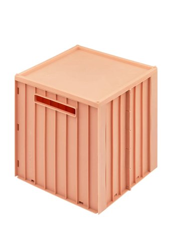 Liewood Elijah Storage Box W. Lid - Orange - ONE SIZE