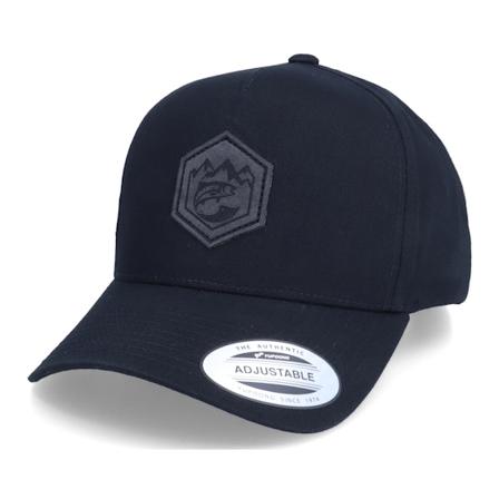 Skillfish - Noir adjustable Casquette - Charcoal Mountain Fish Patch Black A-Frame Adjustable @ Hatstore