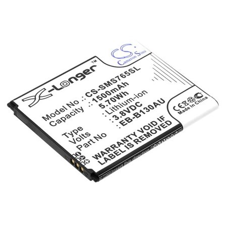 Batteri til SmartPhone, mobil til Samsung GreatCall Touch 3, Jitterbug Touch 3 og andre.