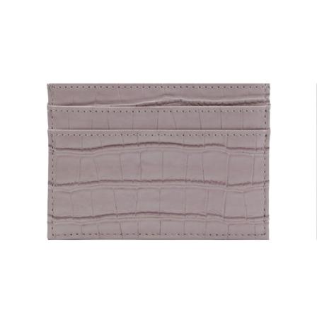Anpassade bokstäver Män PU Läder Kreditkortshållare Anpassa initialer Slim Card Plånbok Monogram Namnskort Case Kvinnor Gör-det-själv present croco 
