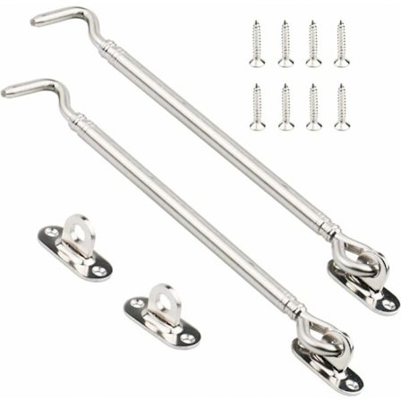 Pakke med rustfrit stål kahyt krog, heavy duty port lås lås skur,