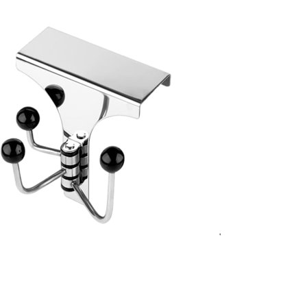 Over dørkroge, 2-pak rustfrit stål drejelige dørkroge, kraftige opbevaringskroge til ophængning af håndklæder, hatte, frakker, tasker, soveværelse, 