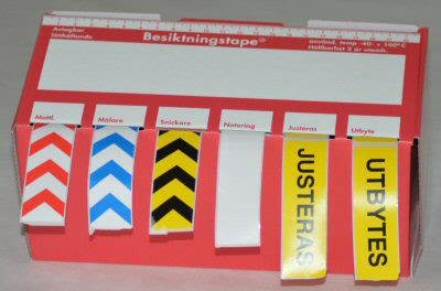 Z 1170 Inspeksjonstape BT-85, 6 deler, Maskintilbehør & forbruk