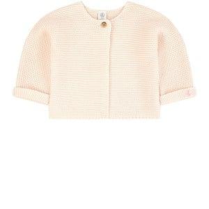 Kids - Petit Bateau Pink Knitted Ribbed Cardigan - Jumpers and knitwear - 1 month - Pink