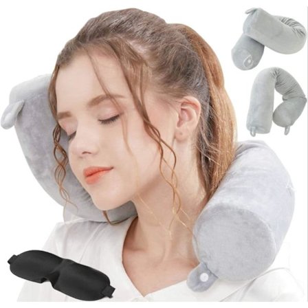 Resepudde - Twist Memory Foam Nackkudde Stöd Kudde, används för nacke, haka, midja och benstöd