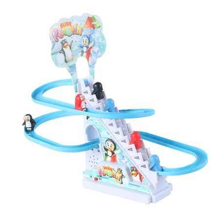 Elektriske Pingviner, der Klatrer Trapper Legetøj med Lys Sjov for Småbørn 6 Pingviner