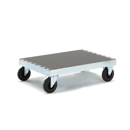 Plattformsvagn, 1000x700x300 mm, elförzinkad ram, MDF-skivor, utan broms