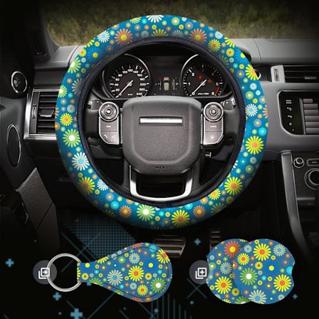 4 stk. Hippie Ratstyrebetræk, 15 tommer Bilratbeskytter