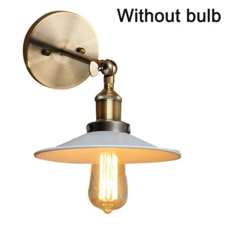Vintage vägglampa Kreativ vägglampa Roterbar metallvägg Vit
