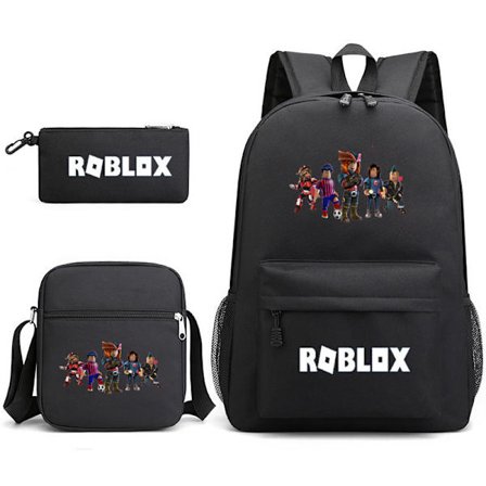 3D Roblox Skolesekk Lunsjveske Penalhus Roblox Ryggsekk Tredelt Sett