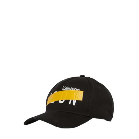 Dsquared2 Icon Logo Cap Sort, Herre Huer Kasketter og Hatte, Størrelse: ONE Size