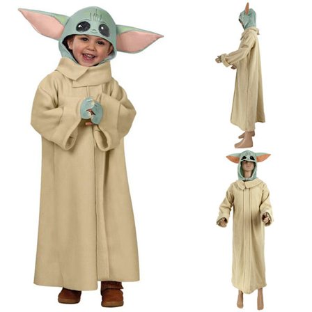 Kids Take Wars Mandalorian Baby Yoda Cosplay Costume Halloween zy