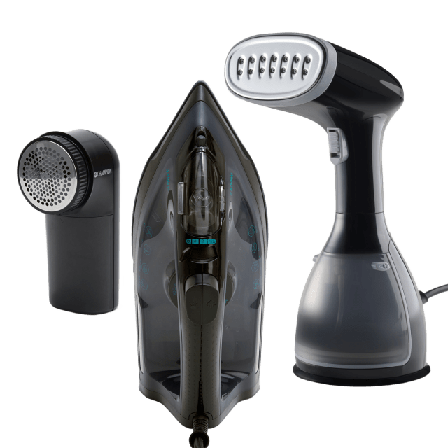 Champion Nordic Klädvårdspaket (strykjärn + Steamer Noppborttagare) Köksmaskiner Svart