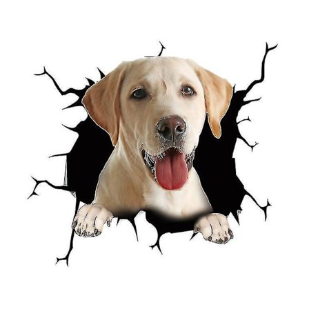 Vægklistermærke Hund 3D Hund Vindue Bumper Klistermærker 2 Styk