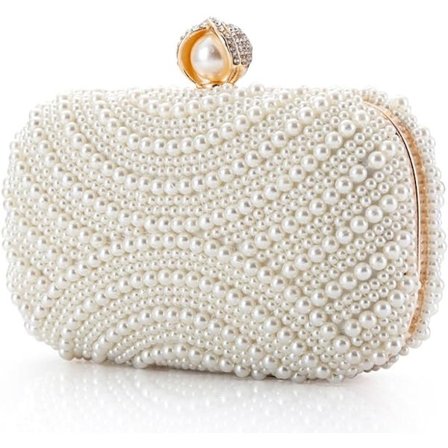 Luksus Clutch Aften Tasker til Kvinder Helt Perlebesat Kunstig Ært
