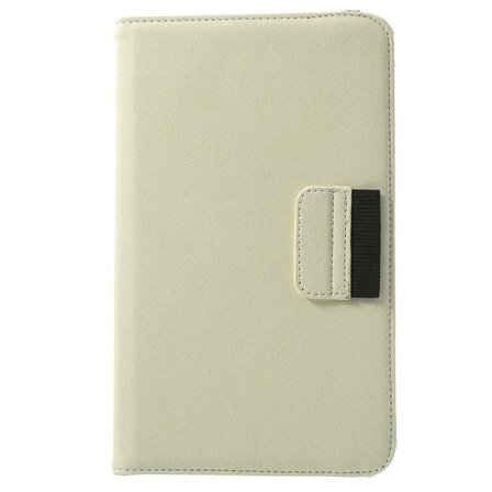 Denim Rotating Plånboksfodral till Samsung Galaxy Tab 4 8.0 (Vit