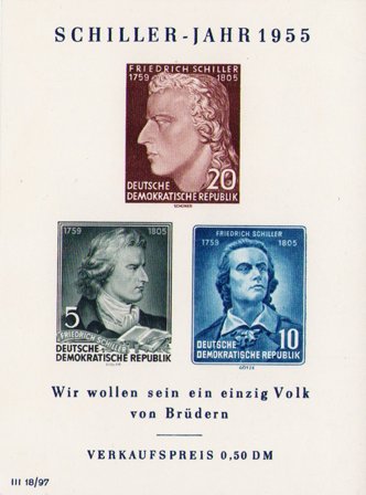 DDR 1955 - MICHEL blok 12 - Miniark - Ubrugt