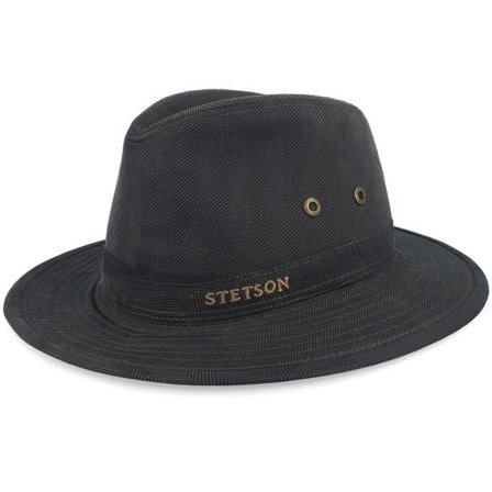 Stetson - Grön traveler Hatt - Herringbone Dark Olive Herringbone Traveller @ Hatstore