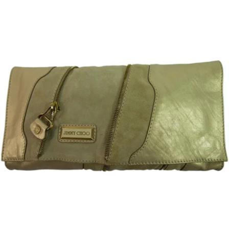 Jimmy Choo Pre-owned Pre-ownedLæderpunge Grøn, Dame Vintage Accessories, Størrelse: ONE Size