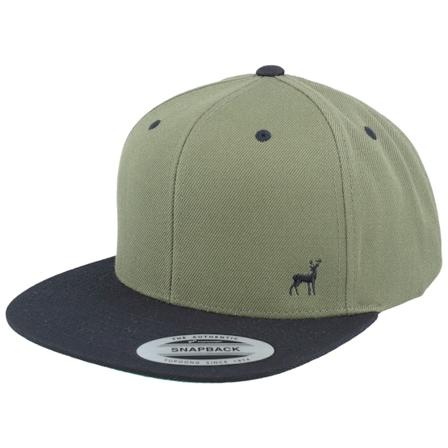 Hunter - Zelená snapback Kšiltovka - Tiny Deer Olive/Black Snapback @ Hatstore