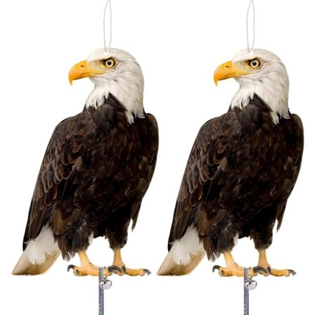 Fugleskremsel, Anti-Due Fugleskremsel, Due-Avvisende, Due-Skremsel for Balkong, Fugleavvisende for Hage, Sett med 2