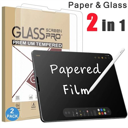 Skärmskydd för Samsung Galaxy Tab A9 A8 A7 Lie A 10.1 10.5 Pappersliknande Film Tab S5e S6 Lite S7 S8 S9 FE Plus Härdat Glas