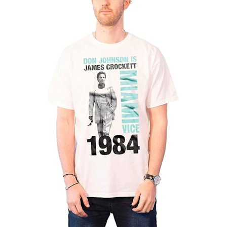 Miami Vice officiellt licensierade varor Don Johnson är Crockett T-shirt