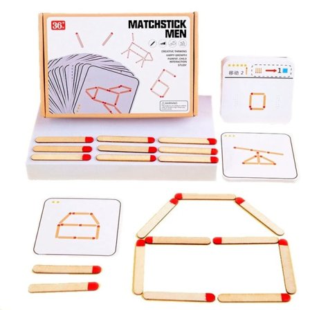 Montessori matcher pussel spel trä leksaker gör-det-själv matte geometri bräda spel