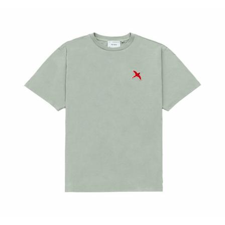 Axel Arigato, Rouge Bee Bird T-shirt Grijs, Heren, Maat:L