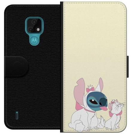Motorola Moto E7 Lompakkokotelo Stitch Aristocats