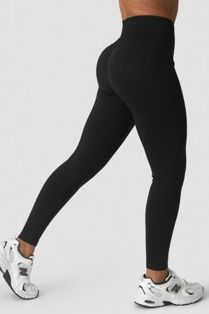 ICANIWILL - Define Seamless V-Shape Tights Black - Treningstights - Dame - ICIW