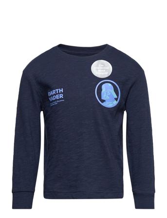 Gapkids | Star Wars 100% Organic Cotton Graphic T- Langærmet T-shirt Navy GAP