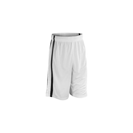 Spiro herr Quick Dry basketshorts 2XL vit/svart